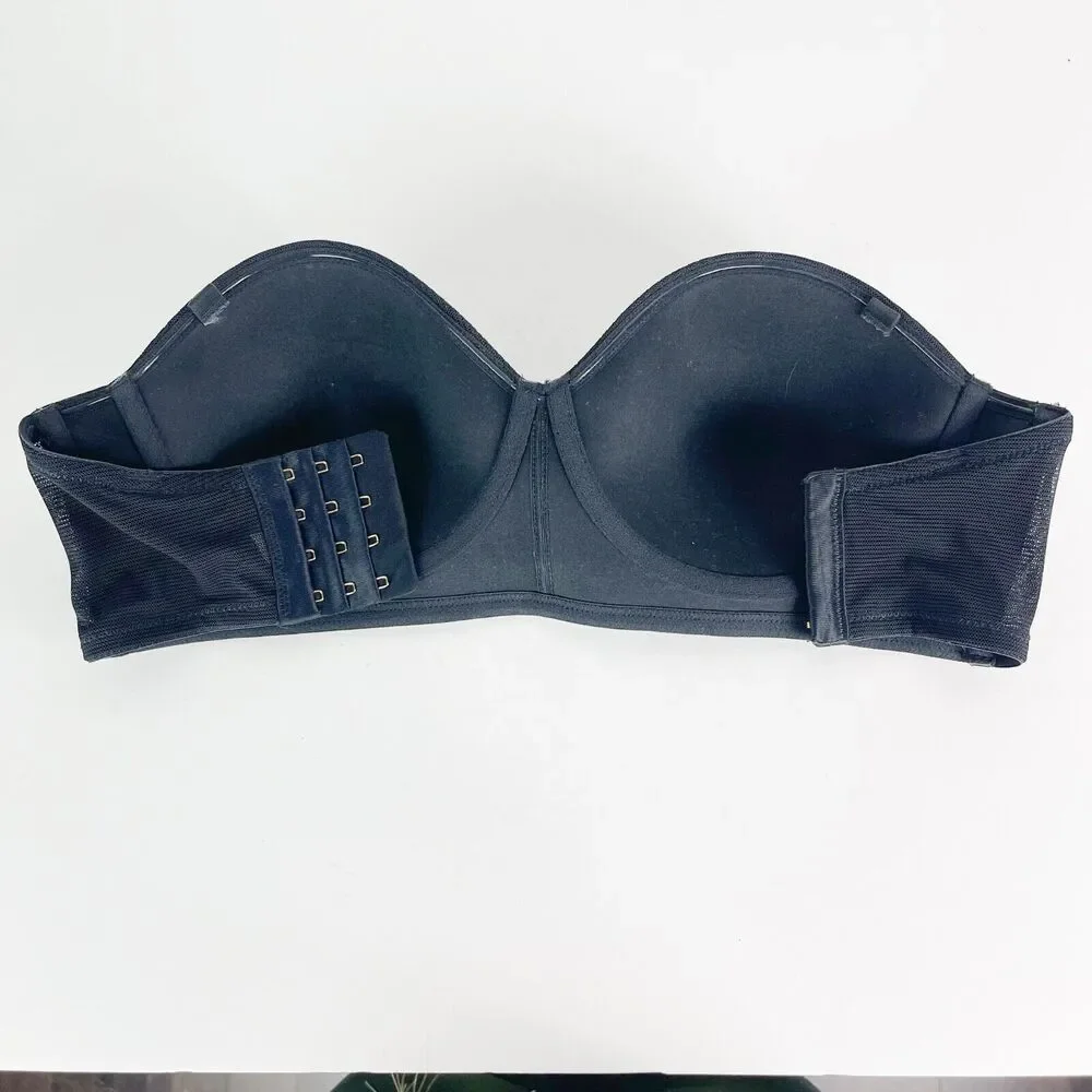 Lively NWOT The No-Wire Strapless Bra Black Size 32DD - Picture 4 of 12